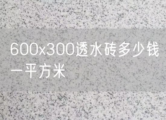 600x300透水磚多少錢一平方米